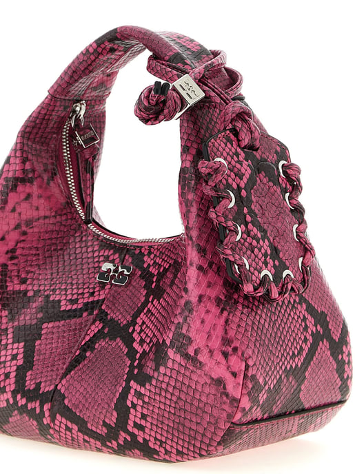 Ganni Fuchsia Gerecycled Polyester Handtas - Image 3