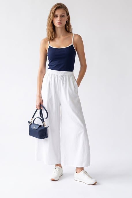 Wijdere Tencel Enkellange Broek - Image 2