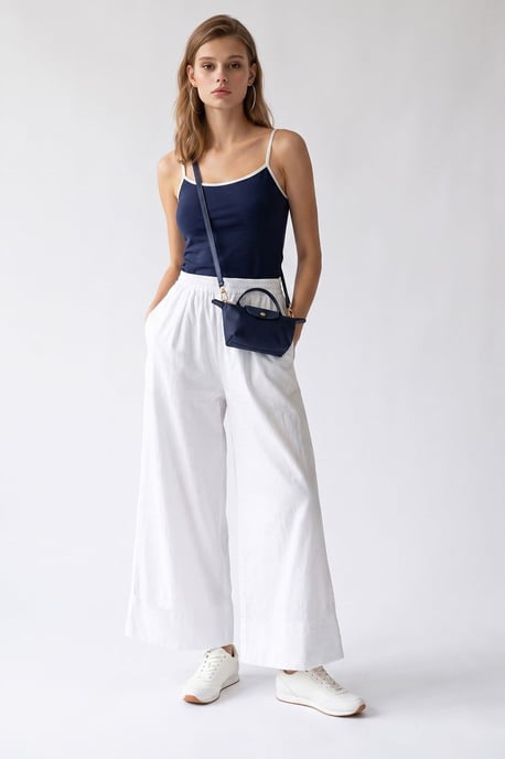 Wijdere Tencel Enkellange Broek - Image 3