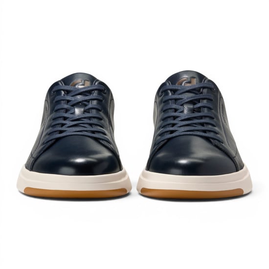 Cole Haan GrandPro Luxe Mile Trainer voor heren Blauwe Leren Sneakers - C42754 - Image 4