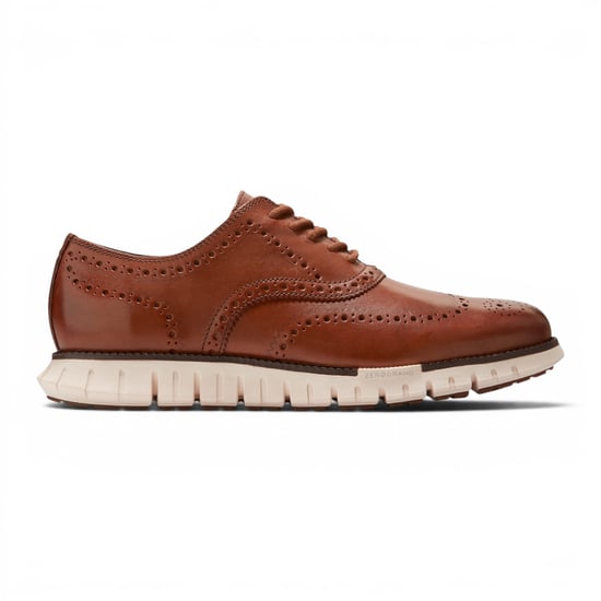 Cole Haan ZeroGrand Wingtip Oxford Trainer Bruine Leren Sneakers voor Heren - C39602 - Image 1