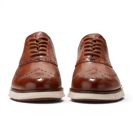 Cole Haan ZeroGrand Wingtip Oxford Trainer Bruine Leren Sneakers voor Heren - C39602 - Image 4