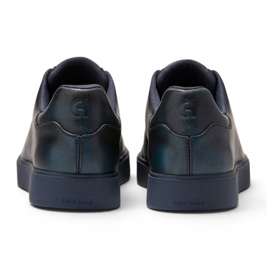 Cole Haan GrandPro Luxe Mile Trainer voor heren Blauwe Leren Sneakers - C44436 - Image 5