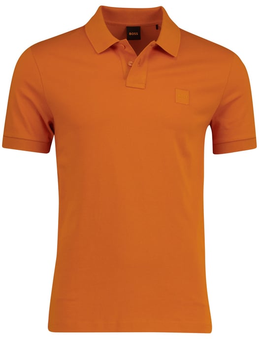 Oranje poloshirt Boss Orange Passenger pique 2-knoops - Image 1
