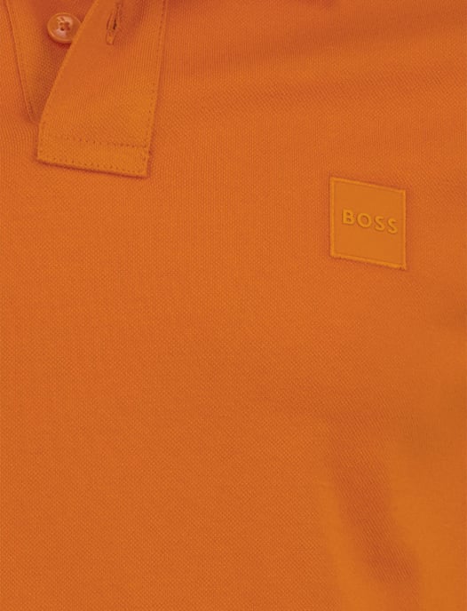 Oranje poloshirt Boss Orange Passenger pique 2-knoops - Image 3