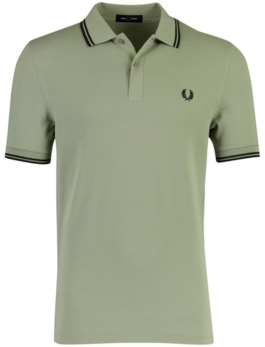 Poloshirt Fred Perry groen normale fit 2 knoops - Image 1
