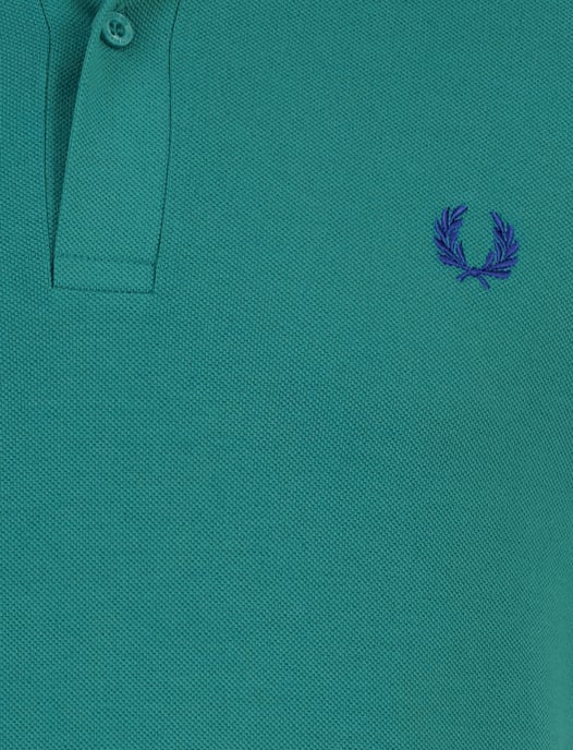 Groen poloshirt Fred Perry normale fit 2-knoops katoen pique - Image 3