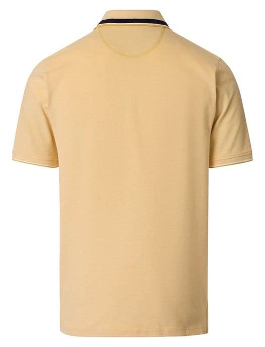 gele polo met zwarte omlijning Casa Moda korte mouw - Image 2