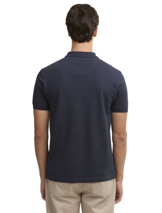 Donkerblauwe polo Barbour Tailored Fit pique - Image 2