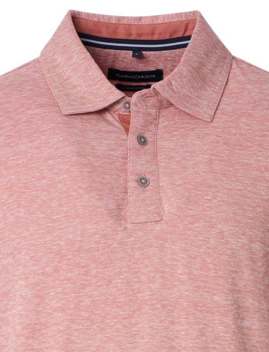 Casa Moda polo roze gemêleerd regular fit - Image 3