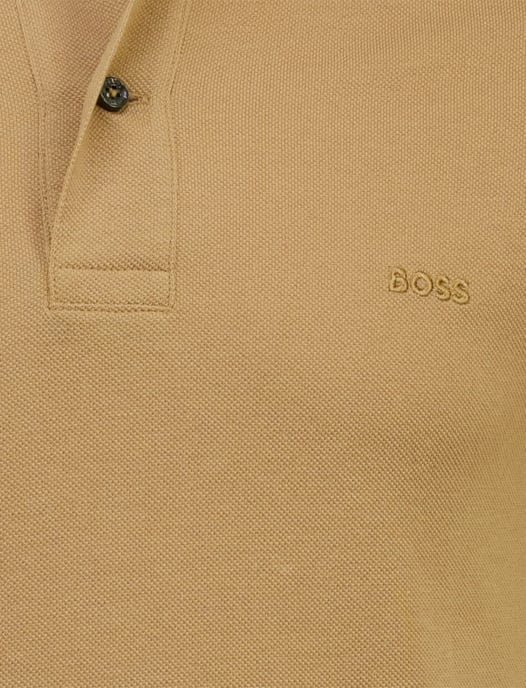 Camel poloshirt Boss Black Pallas korte mouwen 2 knoops pique - Image 3