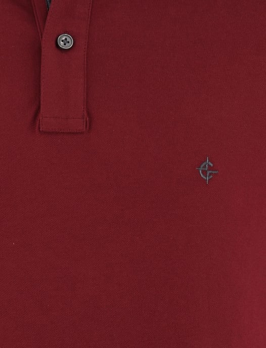 Casa Moda poloshirt bordeaux pique - Image 3