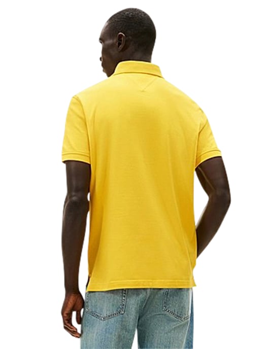 Poloshirt regular fit Tommy Hilfiger geel effen - Image 2