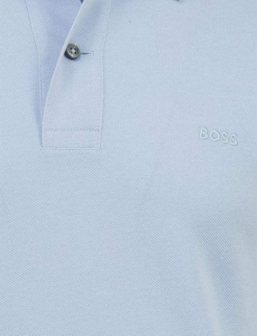 Lichtblauw pique poloshirt Boss Black Pallas korte mouwen - Image 3