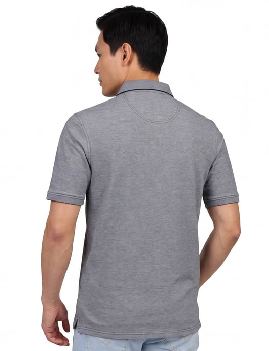 Poloshirt Casa Moda grijs gemeleerd - Image 2