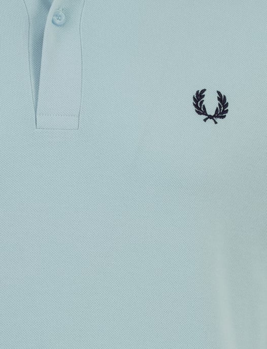 lichtblauw poloshirt Fred Perry normale fit 2-knoops katoen pique - Image 3