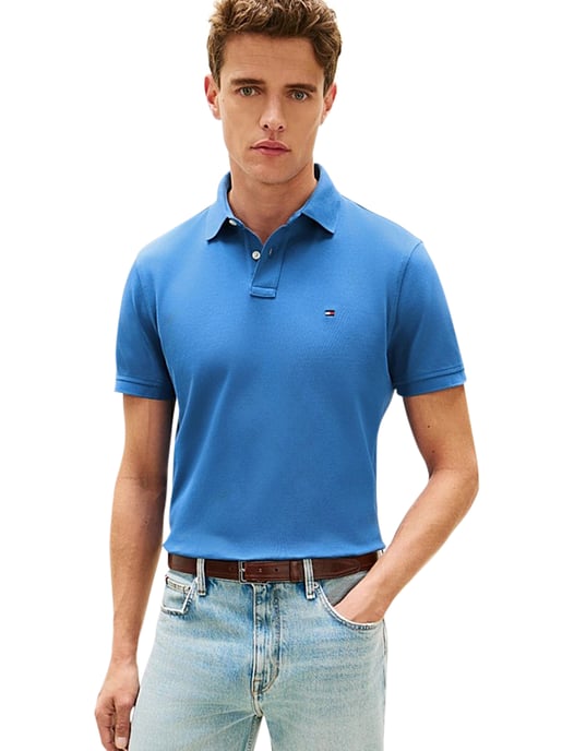 Polo regular fit Tommy Hilfiger 2 knoops blauw - Image 1