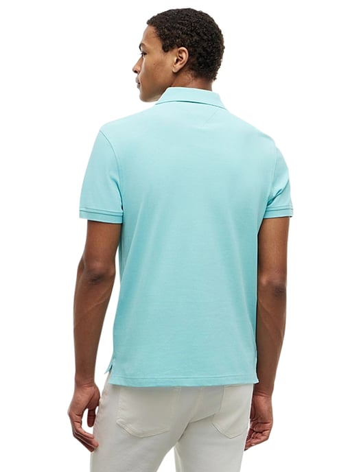 Poloshirt tommy hilfiger regular fit blauw 2 knoopjes - Image 2