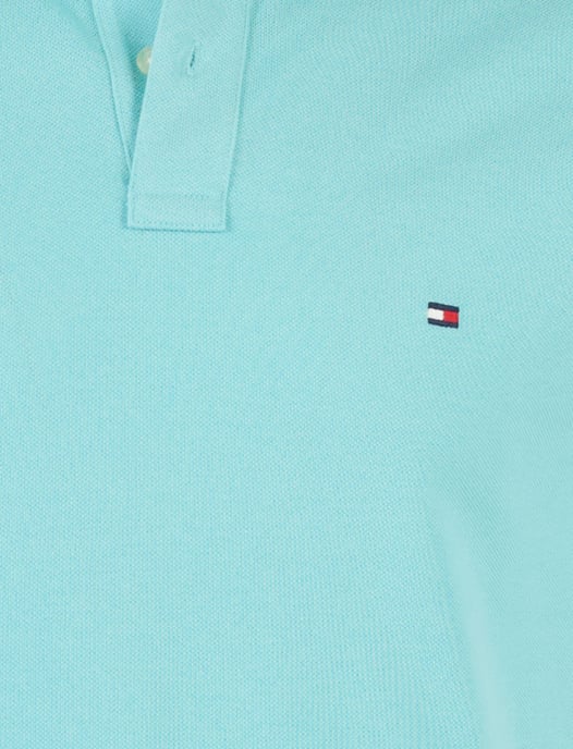 Poloshirt tommy hilfiger regular fit blauw 2 knoopjes - Image 3