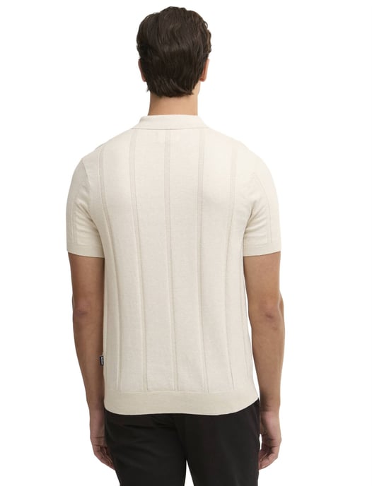 Polo Barbour crème normale fit strepen 3 knoopjes - Image 2
