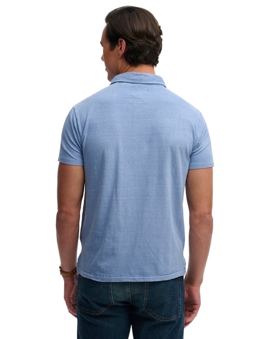 Poloshirt Superdry blauw 3 knopen slim fit - Image 2