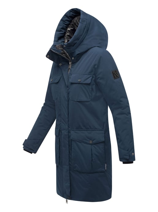 Navahoo Eissturm dames wintermantel met capuchon en fleecevoering - Image 3