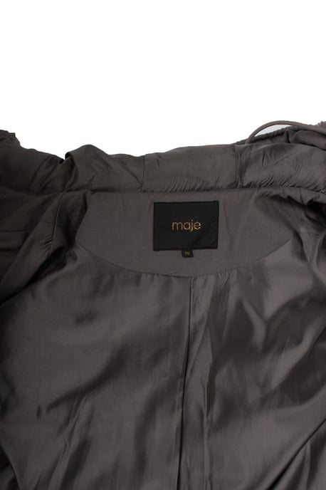 Maje, imitatiefuren bomber in grijs - Image 6