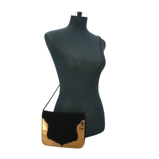 Yves Saint Laurent Vintage Velours Schoudertas Avondtas - Image 2