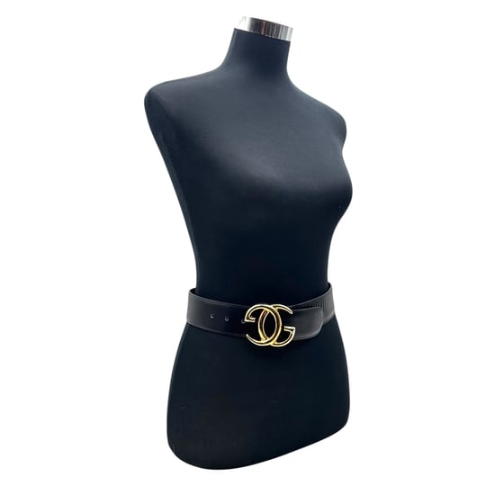 Vintage leren riem van Gucci met in elkaar grijpende gesp. - Image 3