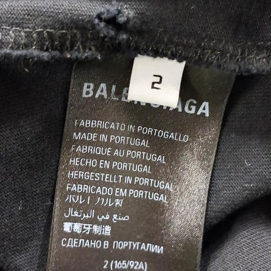 Balenciaga Crypto Overmaat T-shirt in Zwart Katoen - Image 4