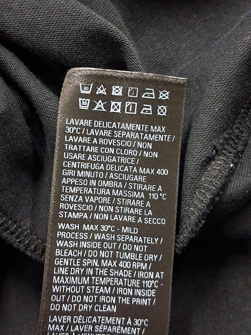 Balenciaga Crypto Overmaat T-shirt in Zwart Katoen - Image 6