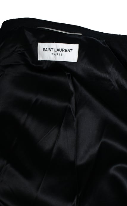 Saint Laurent, zwarte visgraat blazerjak 2018 - Image 6