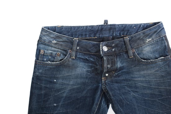 Dsquared2, blauwe jeans met extra hoge omgeslagen pijpen in maat IT42/S. - Image 5