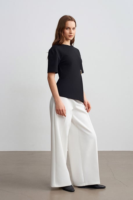 Dames T-shirt met ronde hals en korte mouwen - Image 4