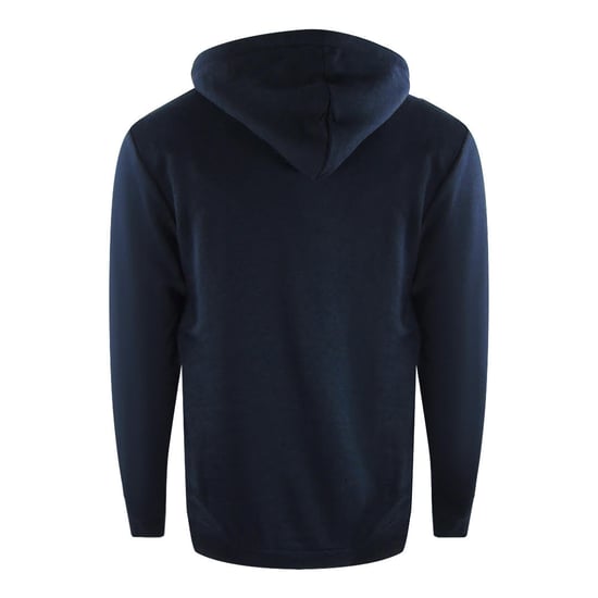 Love Moschino Marineblauwe Hoodie Met Wit Boxlogo - Image 2