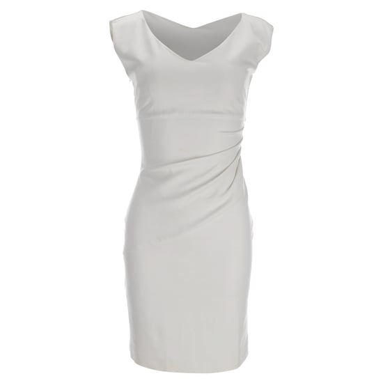 Diane Von Furstenberg Bevin gerimpelde schedejurk in witte viscose - Image 1