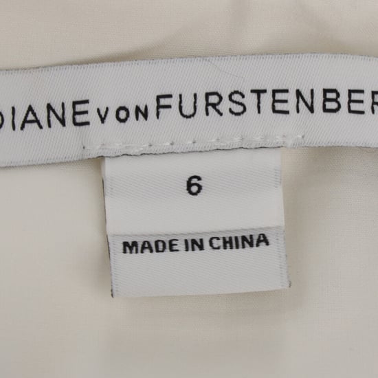 Diane Von Furstenberg Bevin gerimpelde schedejurk in witte viscose - Image 4