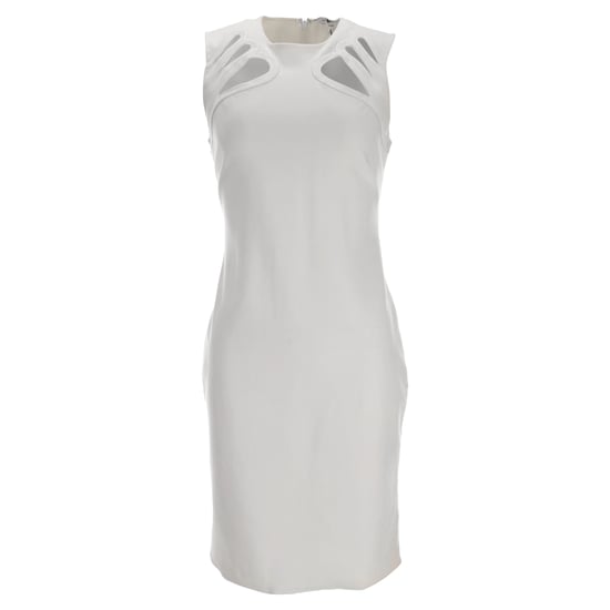 Diane Von Furstenberg midi-jurk met uitsnijdingen in witte rayon - Image 1