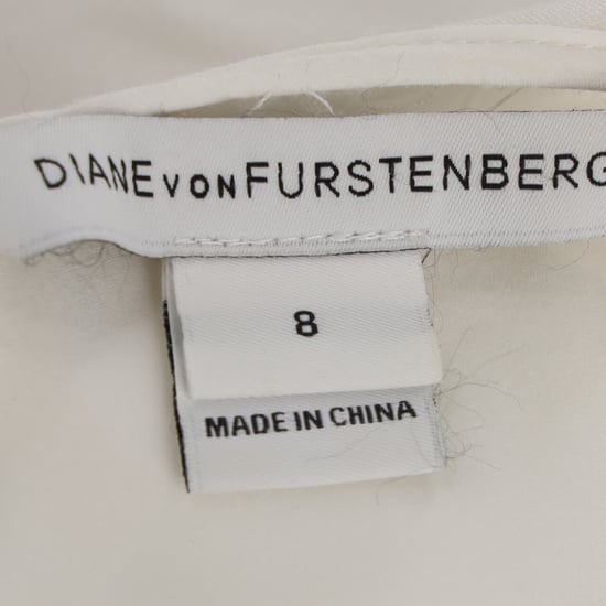 Diane Von Furstenberg midi-jurk met uitsnijdingen in witte rayon - Image 4