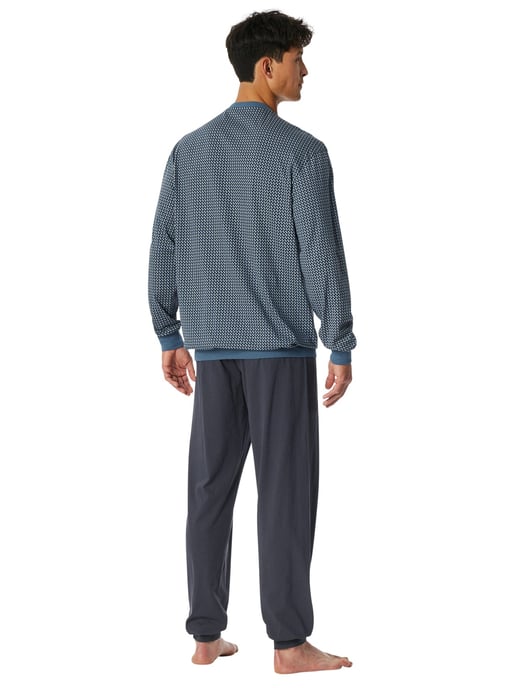 Schiesser pyjama blauw geprint - Image 2