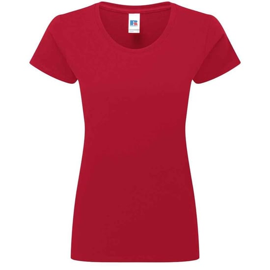 Russell Dames/Dames Authentiek Ringspun Katoen Klassiek T-Shirt (Klassiek rood) - Image 1