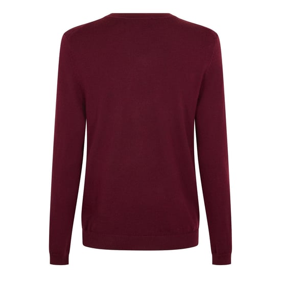 Boss Heren Batisse V Hals Sweater Top (Donkerrood) - Image 2