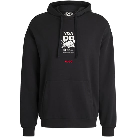 Hugo Heren Vcarb Racing Bulls Back Print Hoodie (Zwart) - Image 1