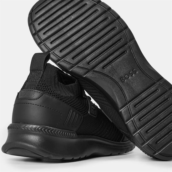 Boss Heren Extreme Suede Hardlooptrainers (Zwart) - Image 4