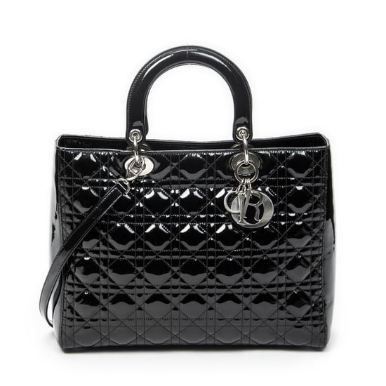 Large Lady Dior Zip schoudertas - Image 1