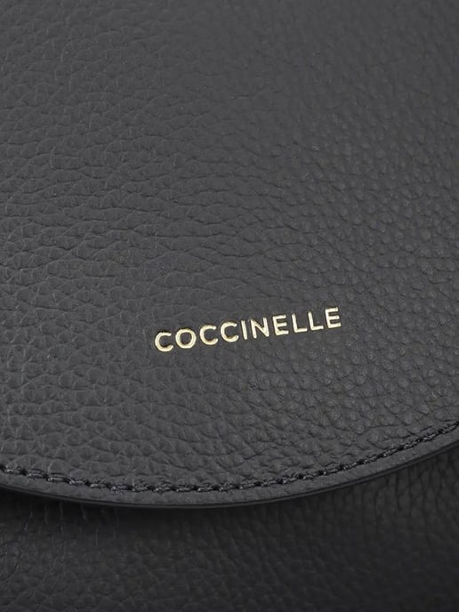 Coccinelle Rugzak Zwart/Cognac - Image 4