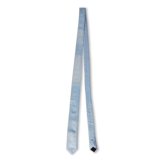 Boss Micro Raster Jacquard Stropdas (Medium Blauw) - Image 1