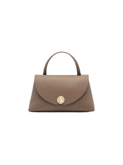 Coccinelle Top Handle Tas Warme Taupe/Rosette - Image 1
