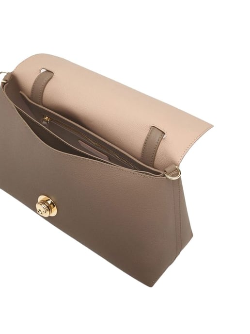 Coccinelle Top Handle Tas Warme Taupe/Rosette - Image 3