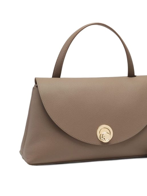 Coccinelle Top Handle Tas Warme Taupe/Rosette - Image 4